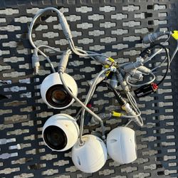 Bundle of Wired CCTV Security Cameras