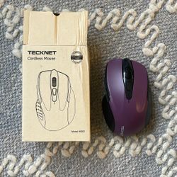 Tecknet Purple Cordless Mouse (brand New!)