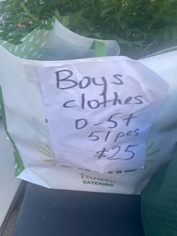 Lot of boys clothes size 0-5T, 51 items for $25