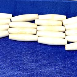 Lot Of 1” Bone Hair Pipe Beads