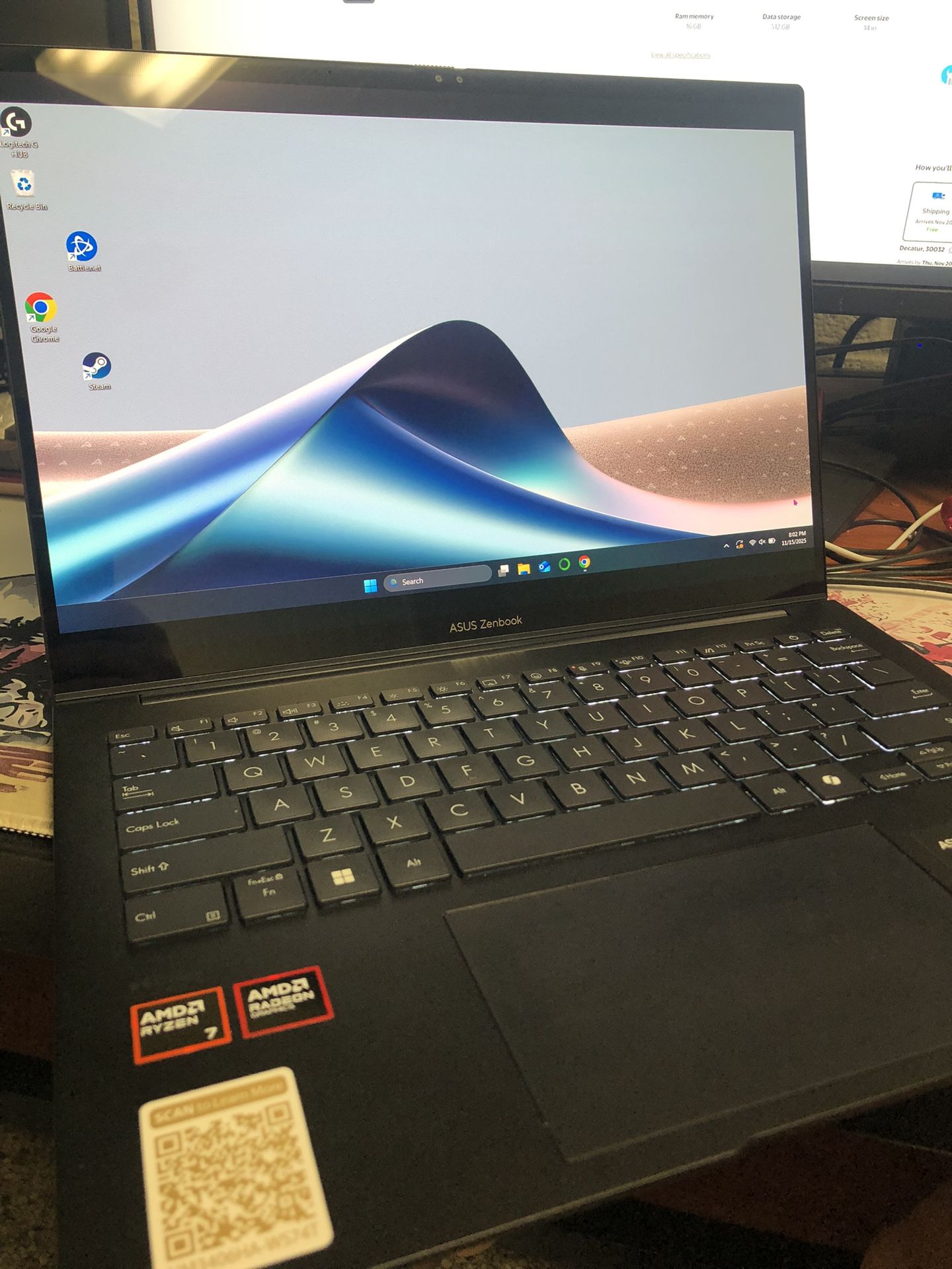 Laptop ASUS Zenbook 14in OLED WUXGA