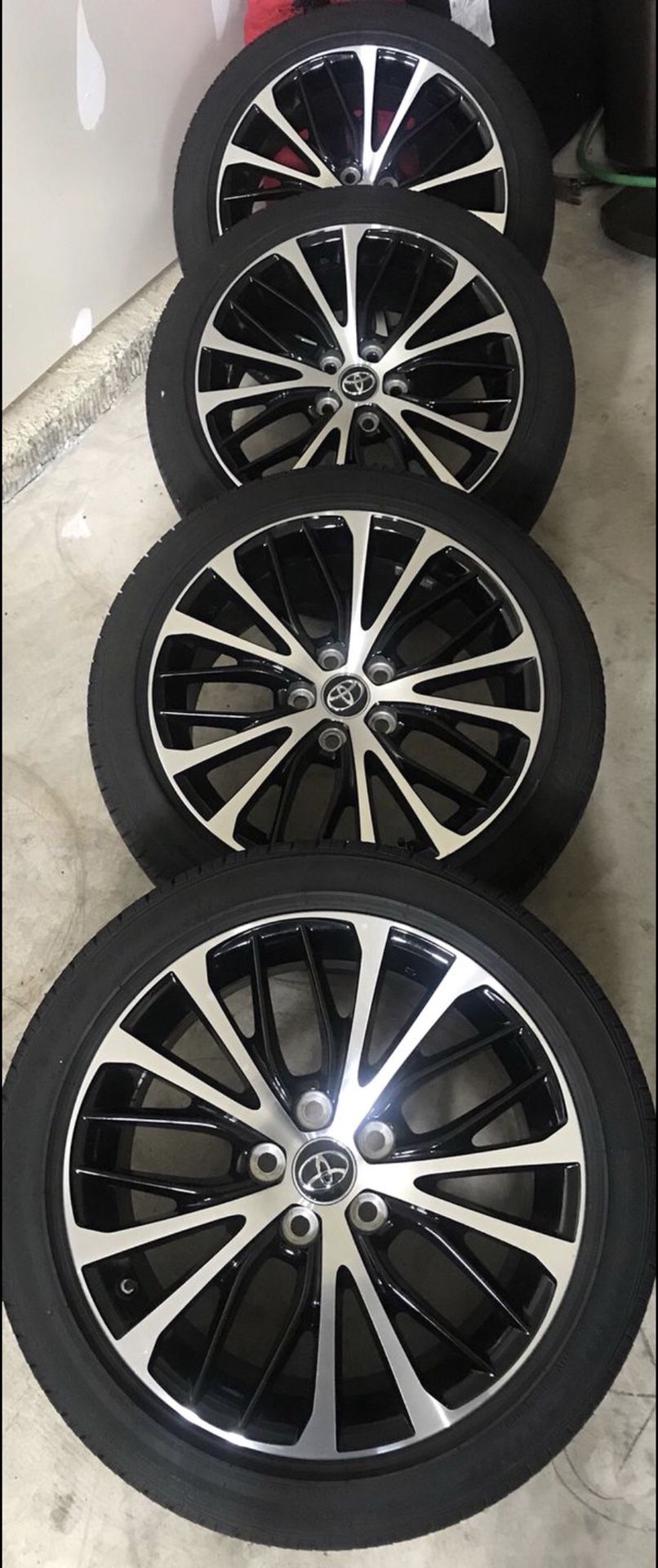 18” Toyota OEM rims and tires