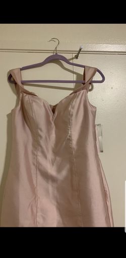 Never used, still with tags long dress. Juniors size 13. Sequin Hearts Off The Shoulder Tiered Mermaid Gown.