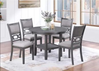 5 Piece Gray Dining Set