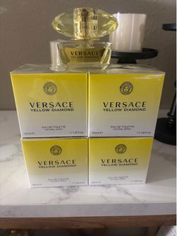 Versace Eau De Toilette Spray for Women, Yellow Diamond, 1.7 Ounce