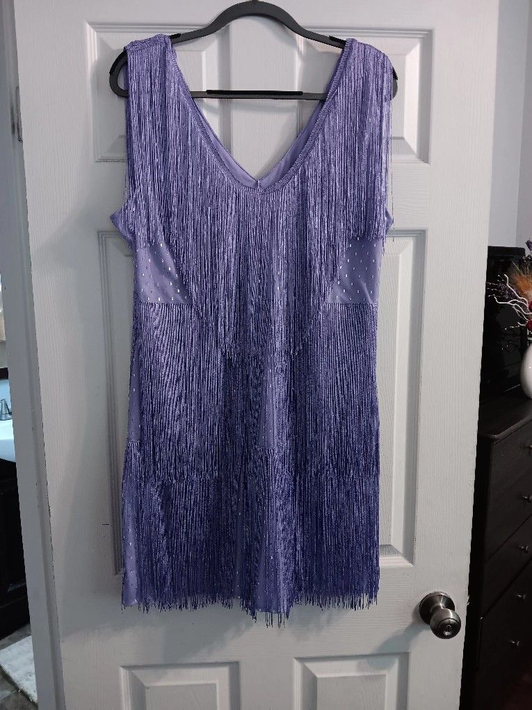 Cocktail Dress With Fringes. New