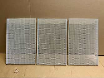 Set of 3 white speaker grills