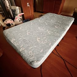 Twin Size Rollaway Bed with Rolling Frame & Mattress