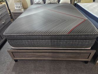 BRAND NEW 13" THICK COOL GEL/POCKET COILS MEDIUM FIRM KING OR CA KING PILLOWTOP MATTRESS (MADE IN JAPAN, ROLLED IN BOX)