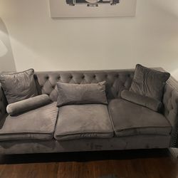 Grey Couch And Loveseat