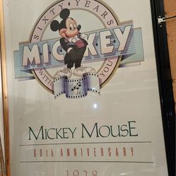 Mickey Mouse 60th Anniversary Poster 1928