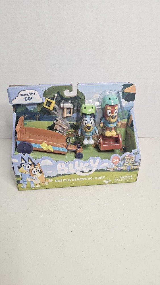 Bluey Rusty & Blueys Go-Kart Set