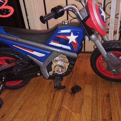 Toddler Captain America Motorcycle 