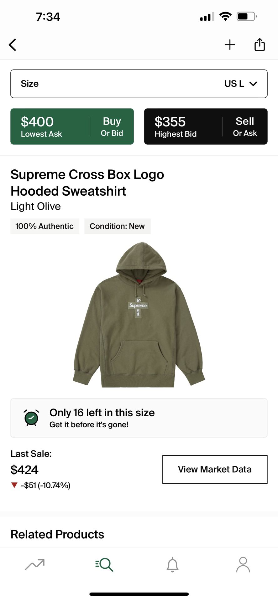 Supreme  Cross Box Logo Hoodie 