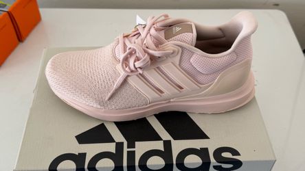 Adidas Pink Lace-Up Running Sneakers