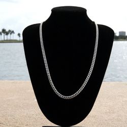 4mm Cuban Link Chain – 925 Silver 