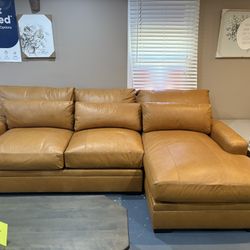 New Leather Sectional 