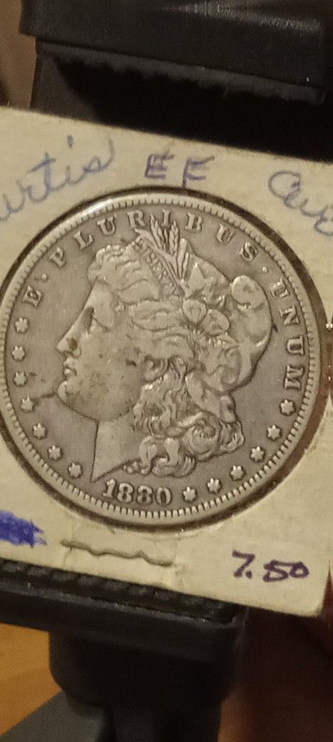 1880 - O MORGAN SILVER DOLLAR VERY FINE