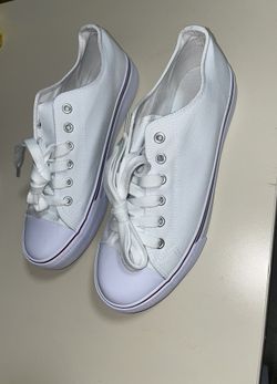White Canvas Sneakers Low & High Top