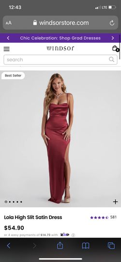 Maroon  Formal Dress 