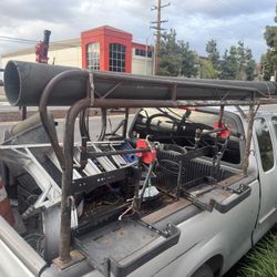 Short Bed Full Cab Truck Rack With Blower Racks