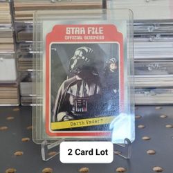 🌟 Vintage 1980 Star Wars - Star File - Cards