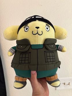 Naruto Shippuden x Hello Kitty Pompompurin Rock Lee Plush Kidrobot Sanrio Yellow