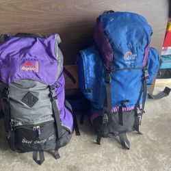 2 X Camping/Hiking Backpacks.