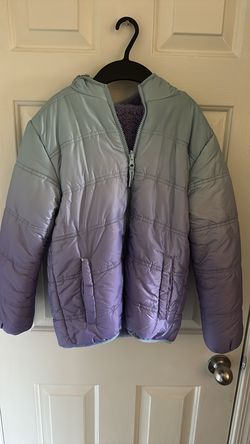 Girl’s reversible jacket puffy/ fuzzy