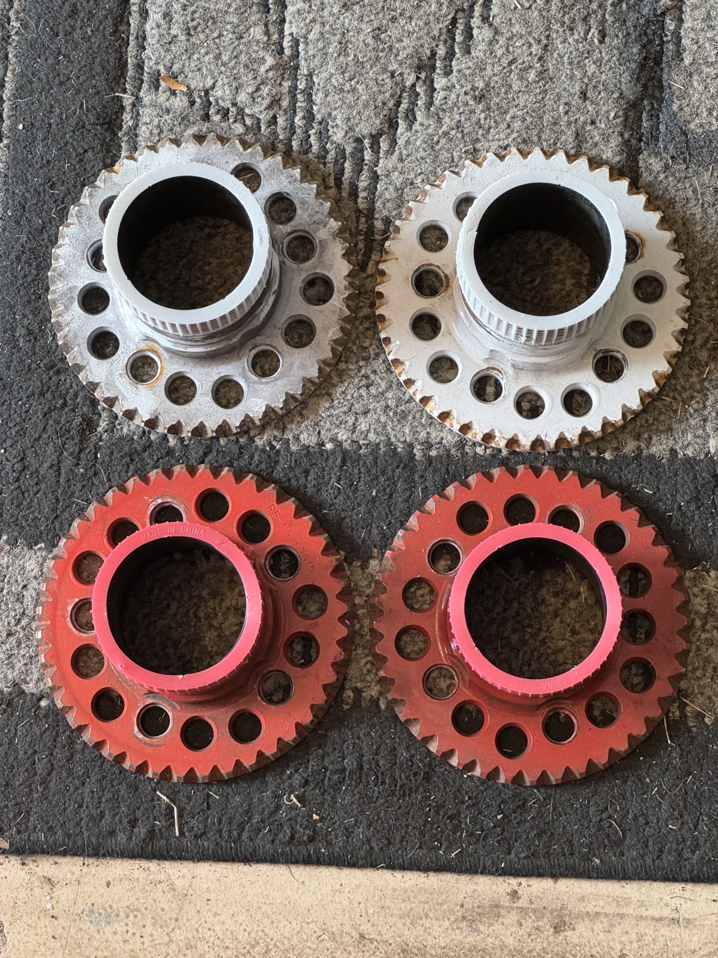 Universal Wire Wheel Adapters (Set of 4) | 5 Lug Knock Off