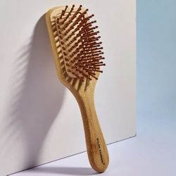 Bamboo Paddle Hair Brush Detangling Hairbrush for Women, Men and Kids