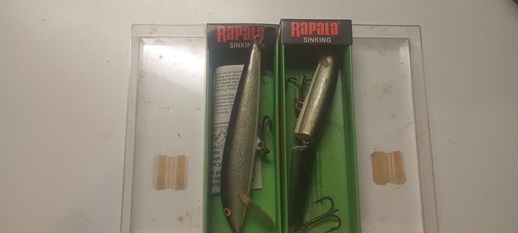 Vintage Lot Of 2 Rapala Sinking Lures