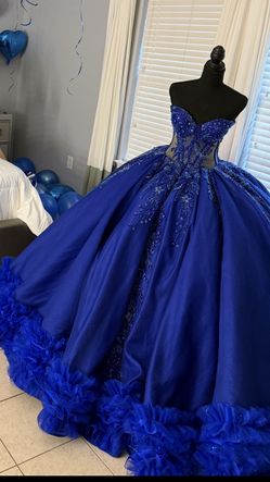 Royal Blue Quince Dress
