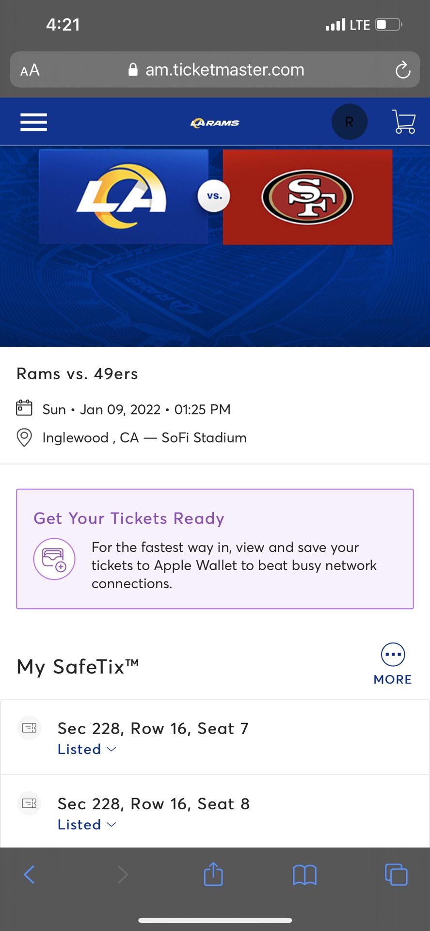Rams Football Tickets