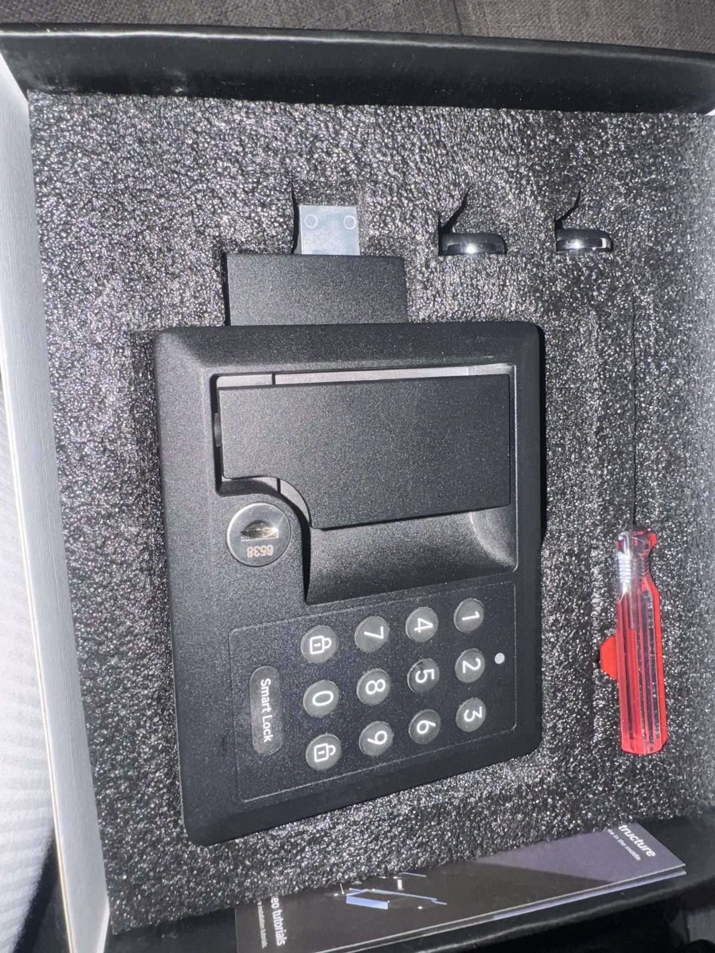 Smart RV door lock with key and key fobs