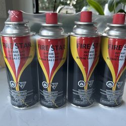Brand New 4 Cans Of Butane Gas Fuel 