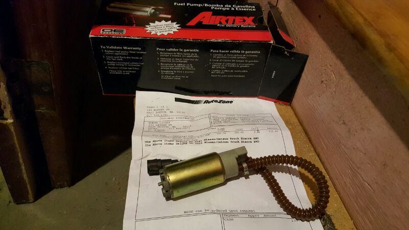 2001 NISSAN XTERRA FUEL PUMP.