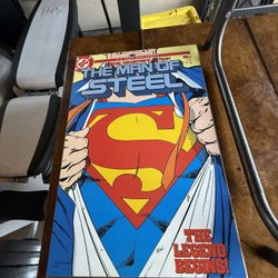 Vintage Copy Of Superman The Man Of Steel Framed, Must Pick Up Lakewood 98499 