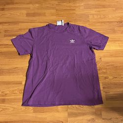 Adidas Men’s Originals Trefoil Essentials T-Shirt Purple Size Medium