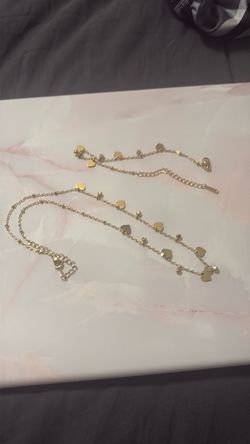 A necklace and bracelet