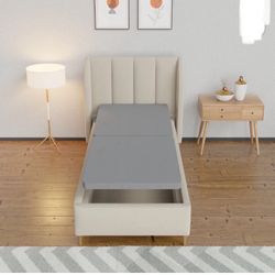 1.5” Split Wood Bunkie Board Twin Size, Fully Assembled, Box Spring, Low Profile Bed Support, New