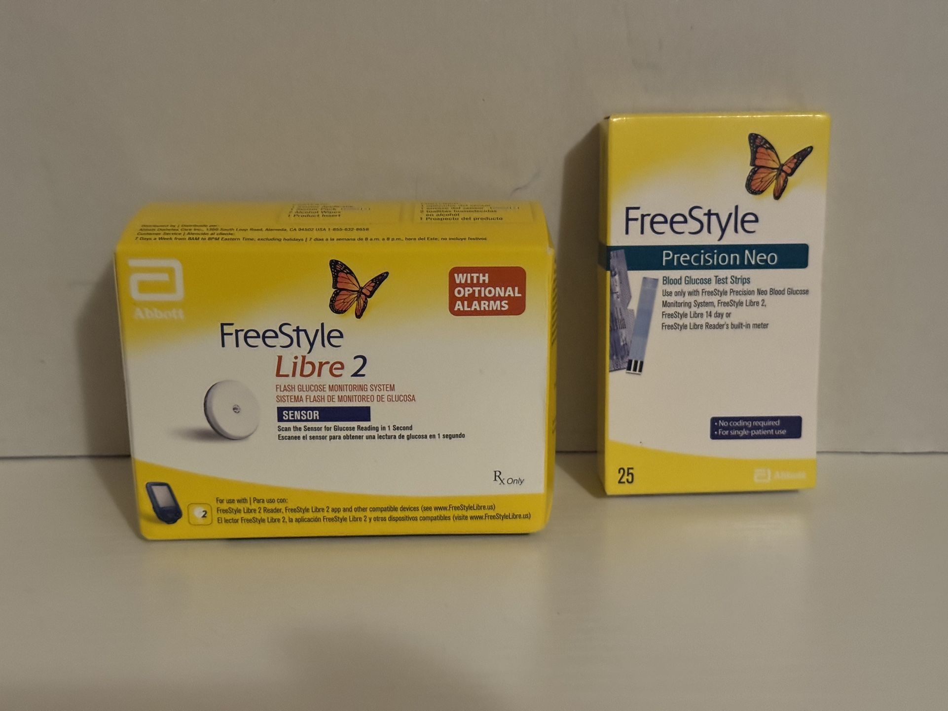Freestyle Libre 2 Sensor and 25 Strips