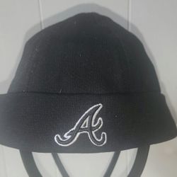 vintage '47 MLB Atlanta Braves Haymaker Cuff cotton Beanie in Black. Size S/M
