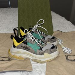 BALENCIAGA x GUCCI Triple S Sneakers *The Hacker Project* 38/8