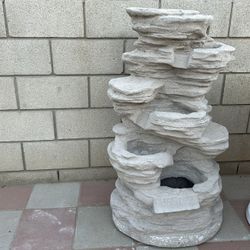 New Water Fountain Made Out Of Cement Perfect Gift 