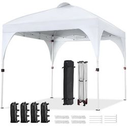 8x8 Pop Up Canopy Tent with Vent