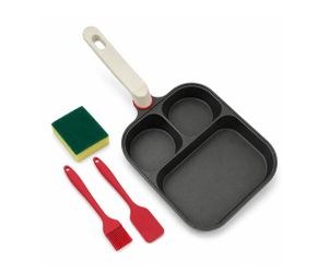 3-Section Nonstick Divided Frying Pan Set
