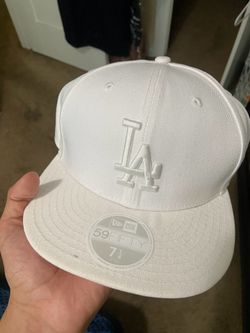 White dodgers hat cap 7 1/4