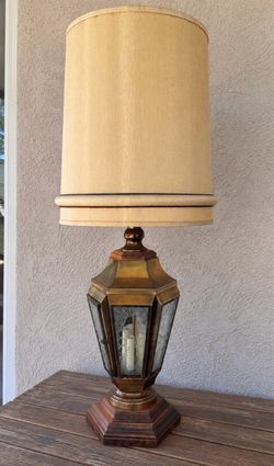 Vintage 1970s Lantern-Style Lamp – $65