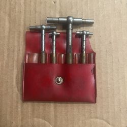 Starrett No.579 A,B,C,D Telescoping Gages 4 Piece Set 5/16"- 2-1/8" Range USA